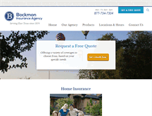 Tablet Screenshot of bockmoninsurance.com